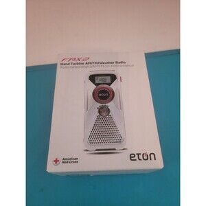 Eton FRX2 AM/FM NIB Weather Alert Radio Hand Turbine Solar/Crank/USB LED Alarm